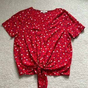 Madewell Floral Top